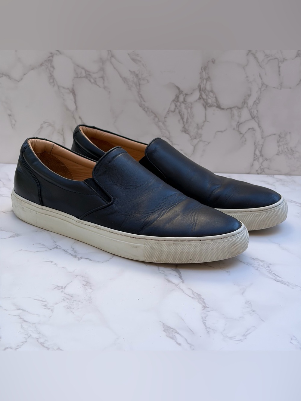 Greats Brooklyn Black Italian Leather Slip On Loafers Shoes Men’s Size 11